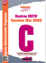 Brochure d'accueil des agents administratifs ENFiP - Mai 2020